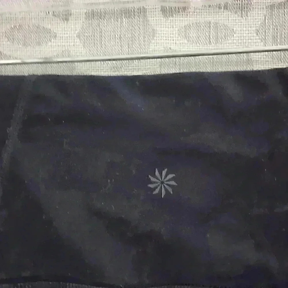 Athleta Floral Mesh Black Cropped Leggins Women's S - Picture 6 of 10